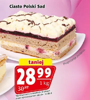 Ciasto Polski Sad Cukiernia Mazurska promocja w Prim Market