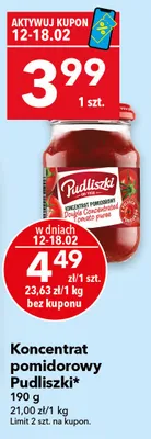 Koncentrat pomidorowy promocja w LEWIATAN