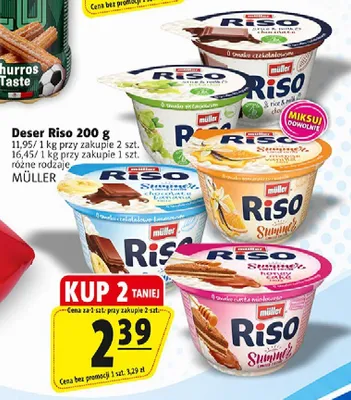 Deser ryżowy Riso o smaku czekoladowym promocja w Prim Market