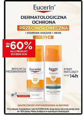Fluid przeciwsłoneczny Eucerin Sun Pigment Control SPF 50+ promocja w Ziko Dermo