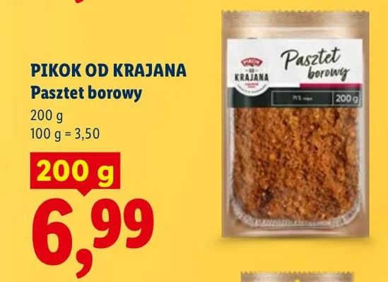 Pasztet borowy promocja w Lidl