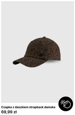 Czapka z daszkiem strapback damska 4F promocja w 4F
