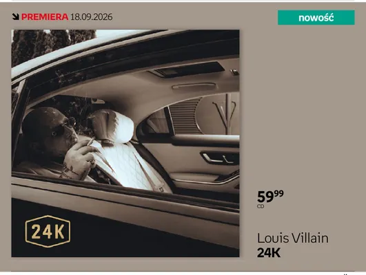 Płyta CD Louis Villain 24K promocja w Empik