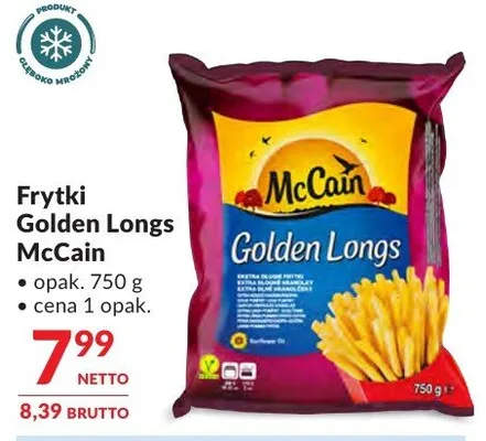 Frytki Golden Longs McCain promocja w Makro