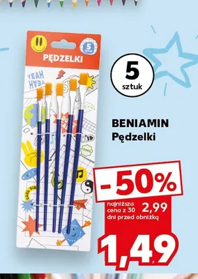 Pędzelki Beniamin promocja w Kaufland