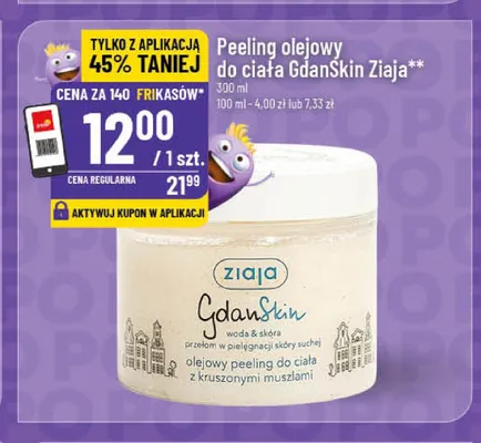 Peeling olejowy do ciała GdanSkin Ziaja promocja w POLOmarket