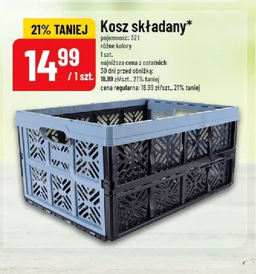 Kosz składany 32 l promocja w POLOmarket