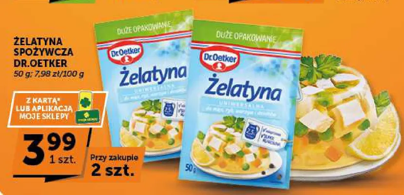 Żelatyna spożywcza Dr.Oetker promocja w Groszek