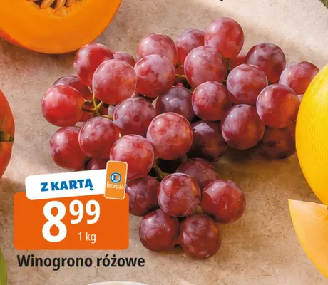 Winogrona różowe promocja w Leclerc