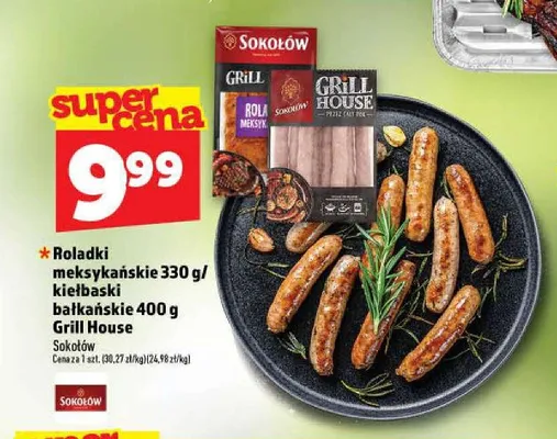 Kiełbaski bałkańskie Grill House Sokołów promocja w TOPAZ