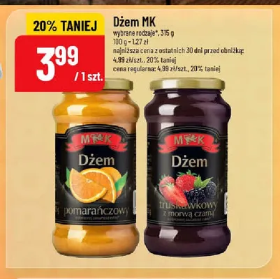 Dżem MK pomarańczowy promocja w POLOmarket