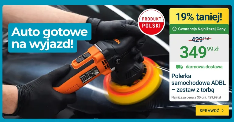Polerka samochodowa ADBL promocja w ERLI