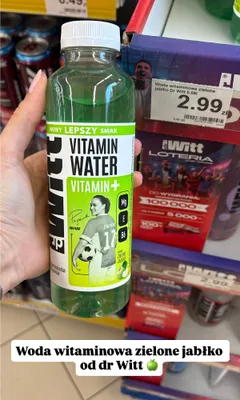 Woda witaminowa zielone jabłko dr Witt promocja w Dino