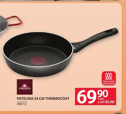 Patelnia 24 cm Thermocoat Gerlach promocja w Selgros