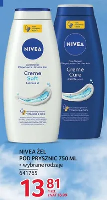 Żel pod prysznic Nivea 750 ml wybrane rodzaje promocja w Selgros
