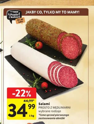 Salami Prosto z Wędliniarni promocja w Intermarche