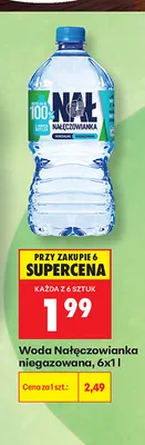 Woda niegazowana Nałęczowianka promocja w Biedronka