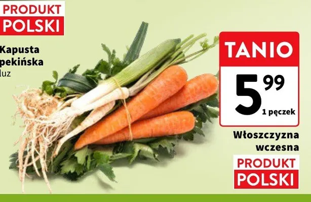 Włoszczyzna wczesna promocja w Intermarche