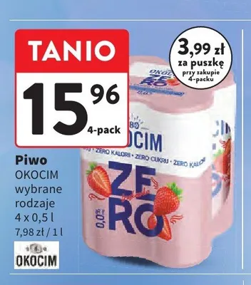 Piwo bezalkoholowe Okocim promocja w Intermarche