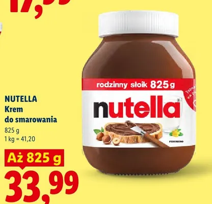 Krem do smarowania Nutella promocja w Lidl