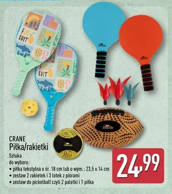 Zestaw do gry w pickleball Crane promocja w Aldi