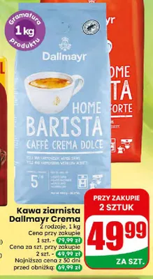 Kawa ziarnista Dallmayr Crema Dolce promocja w Dino