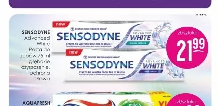 Pasta do zębów Sensodyne Advanced White Głębokie Czyszczenie promocja w Drogerie Jasmin