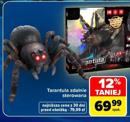 Tarantula zdalnie sterowana promocja w Carrefour Market