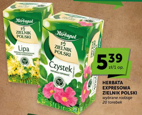 Herbata ekspresowa Zielnik Polski Czystek promocja w Groszek