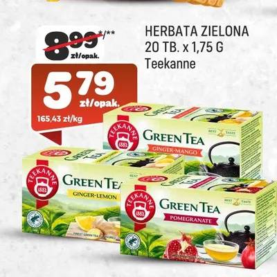 Herbata zielona Pomegranate Teekanne promocja w Społem Praga