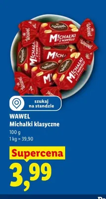 Cukierki Michałki klasyczne Wawel promocja w Lidl