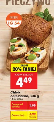 Chleb całe ziarno promocja w Biedronka