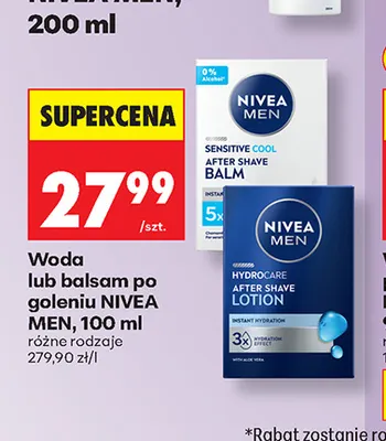 Balsam po goleniu Nivea Men Sensitive Cool promocja w Biedronka
