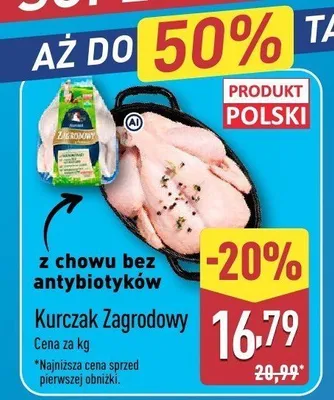 Kurczak Zagrodowy promocja w Aldi
