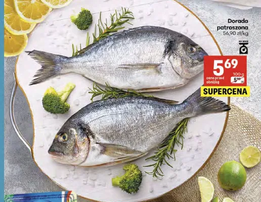 Dorada patroszona promocja w Delikatesy Centrum
