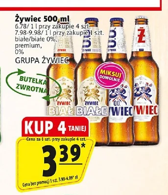 Piwo bezalkoholowe Żywiec promocja w Prim Market