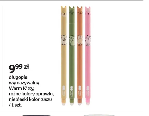 Długopis wymazywalny Warm Kitty promocja w Empik