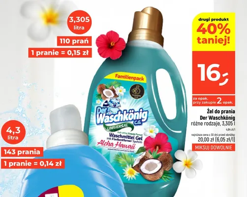 Żel do prania różne rodzaje promocja w Dealz