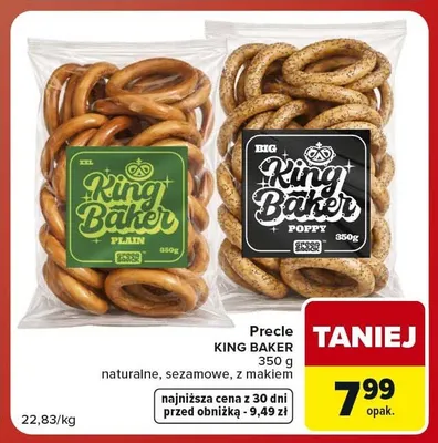 Precle King Baker sezamowe promocja w Carrefour Market