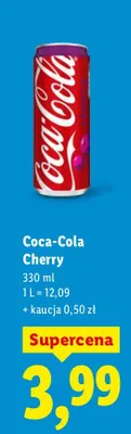 Napój Cherry promocja w Lidl