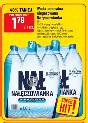 Woda mineralna niegazowana Nałęczowianka promocja w POLOmarket