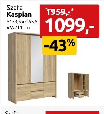 Szafa Kaspian promocja w Black Red White