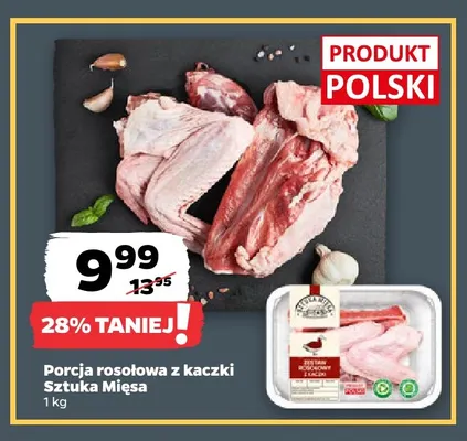 Porcja rosołowa z kaczki Sztuka Mięsa promocja w Netto