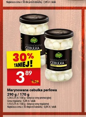 Marynowana cebulka perłowa Smak promocja w Twój Market