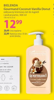Odżywczy kremowy żel do kąpieli i pod prysznic Gourmand Coconut-Vanilla Donut Bielenda promocja w Hebe