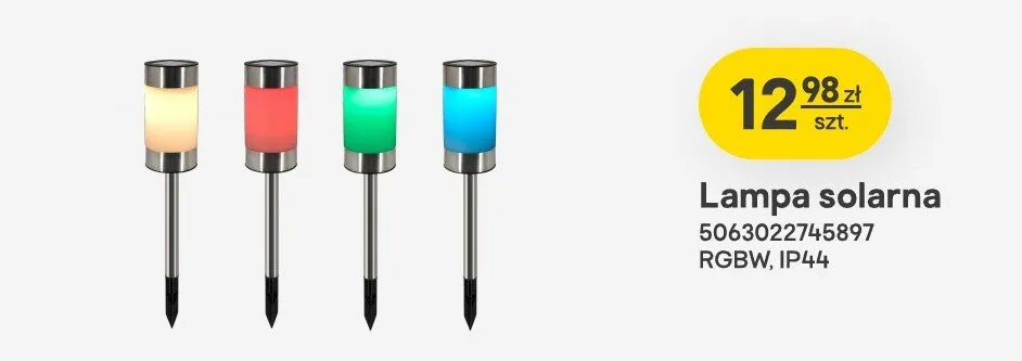 Lampa solarna promocja w Castorama