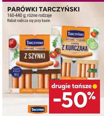Parówki tarczyński różne rodzaje promocja w Stokrotka