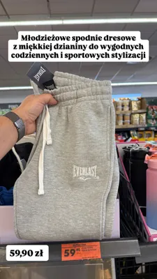 Spodnie dresowe młodzieżowe Everlast promocja w Biedronka