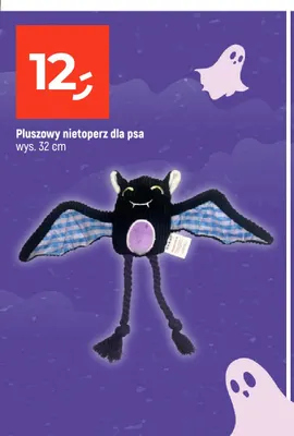 Pluszowy nietoperz dla psa wys. 32 cm promocja w Dealz