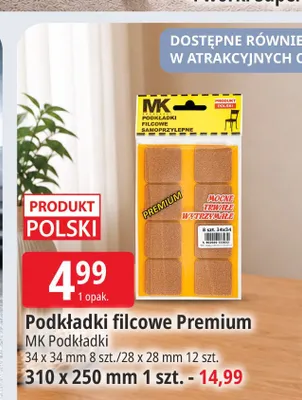 Podkładki filcowe Premium MK Podkładki promocja w Leclerc